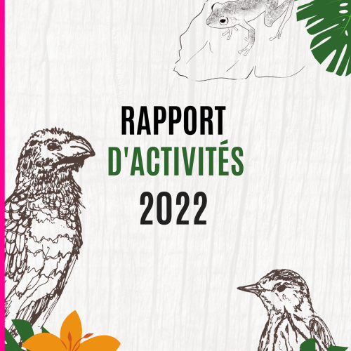 Couverture du rapport d'activités 2022 du Parc national de la Guadeloupe
